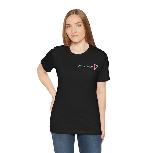 Candy Cane Heart Logo - Unisex Jersey Short Sleeve Tee