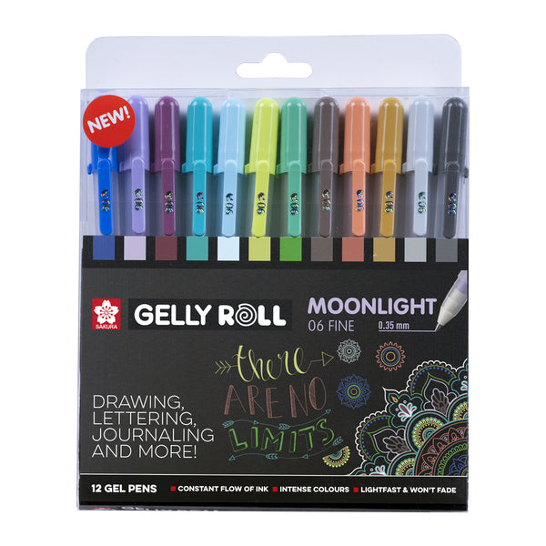 Sakura Gelly Roll Moonlight 06 set Cosmos 12 colours