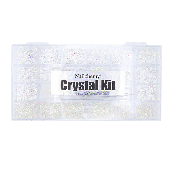 Crystal Nail Art Kit - Clear AB