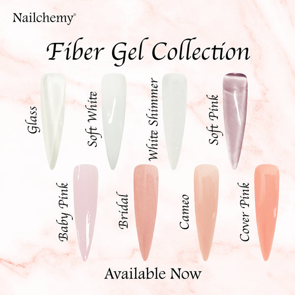 Soak Off Fiber Gel - Full Collection x8 Colours