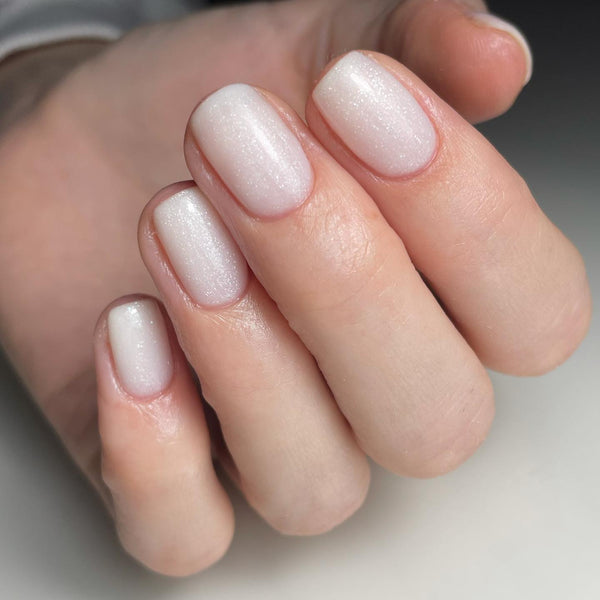 White Shimmer - Soak Off Fiber Gel - 17g