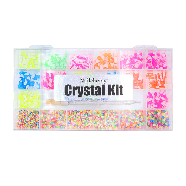 Crystal Nail Art Kit - Neon