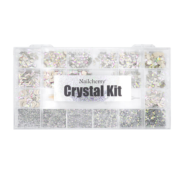 Crystal Nail Art Kit - Silver AB