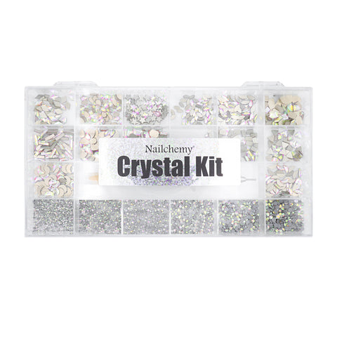 Crystal Nail Art Kit - Silver AB