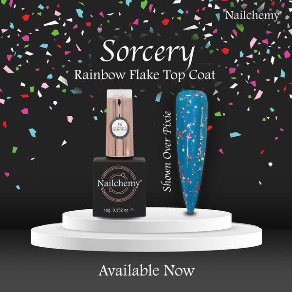 Sorcery - Rainbow Flake - FX Essentials Non-Wipe Top Coat 10g