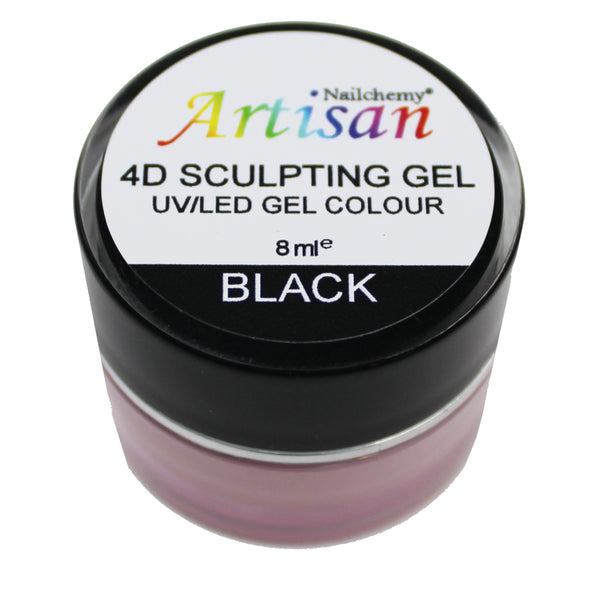 Artisan 4D Sculpting Gel - Black 8ml