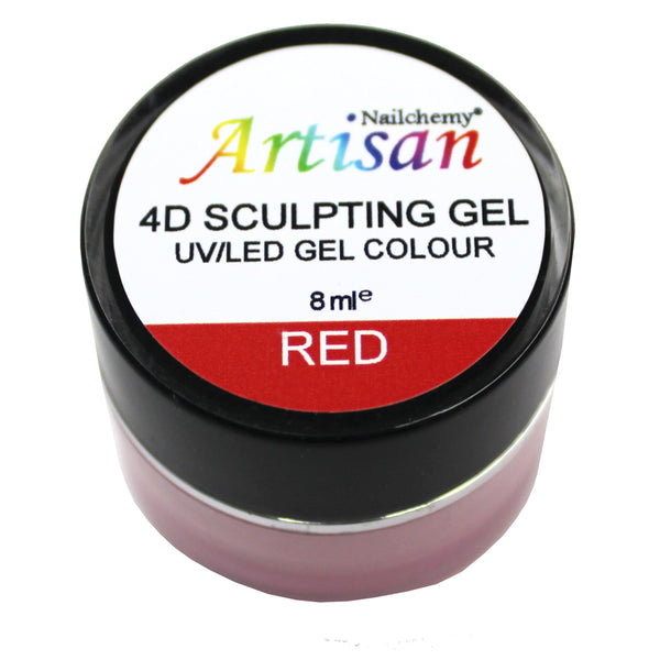 Artisan 4D Sculpting Gel - Red 8ml