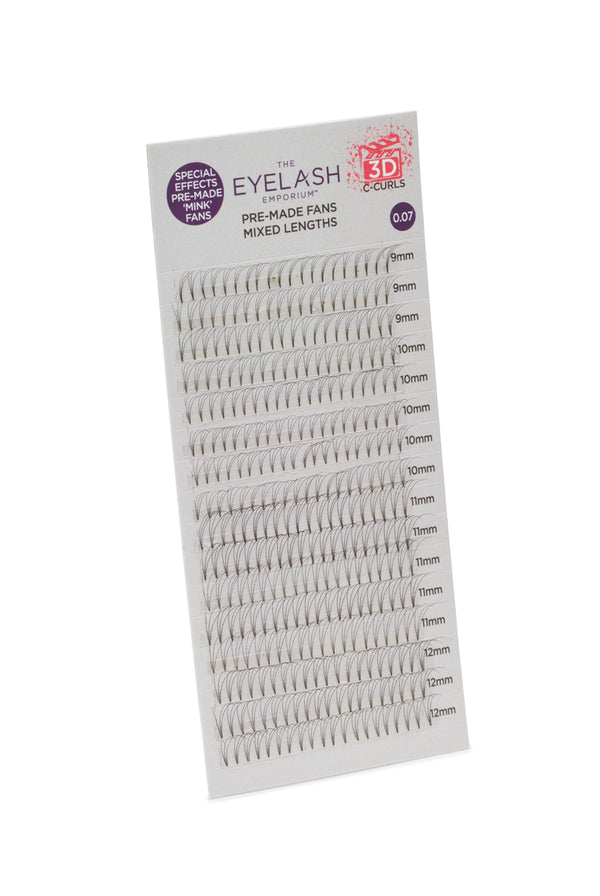 C-Curl 3D Pre-Made Fans Lashes - Eyelash Emporium